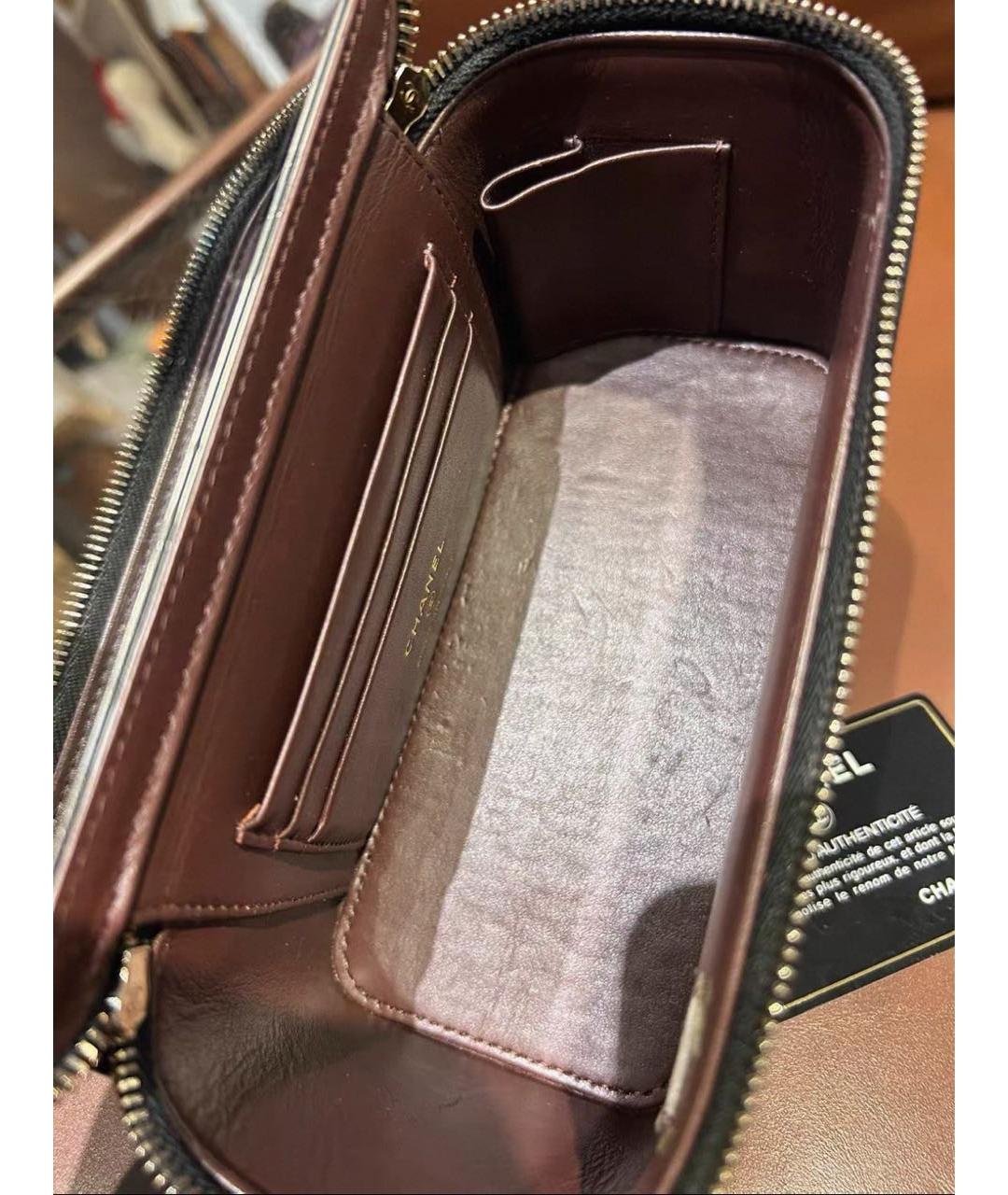 CHANEL Черная кожаная сумка через плечо, фото 4