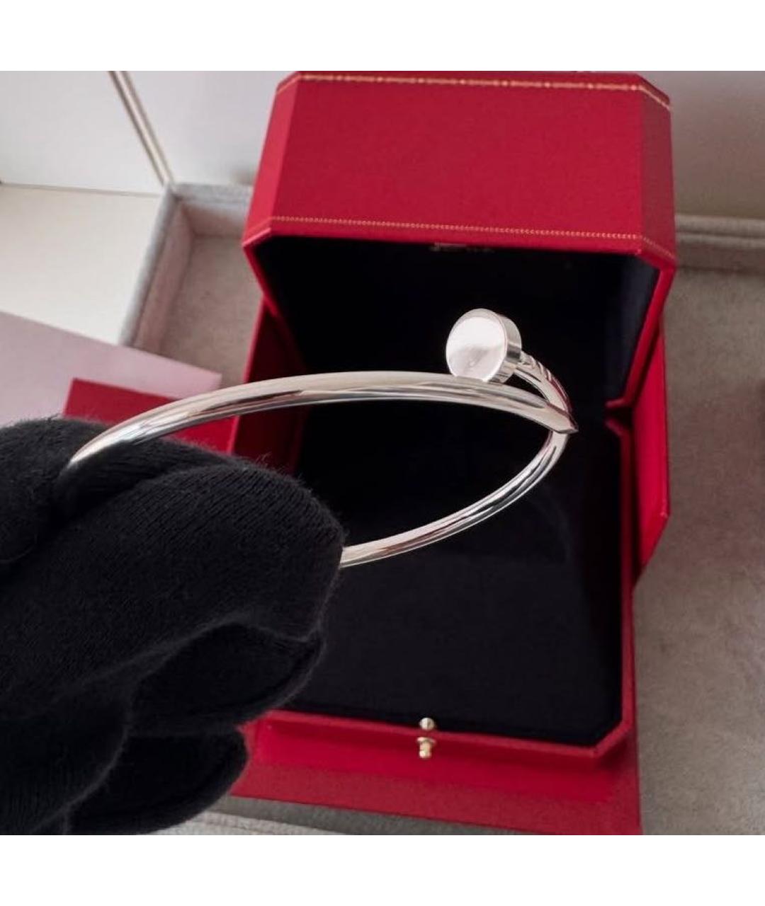 CARTIER Серебрянный браслет из белого золота, фото 4