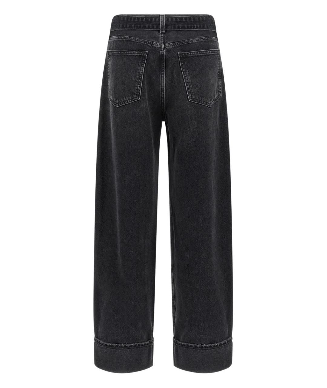 AGOLDE Черные хлопковые прямые джинсы, фото 2