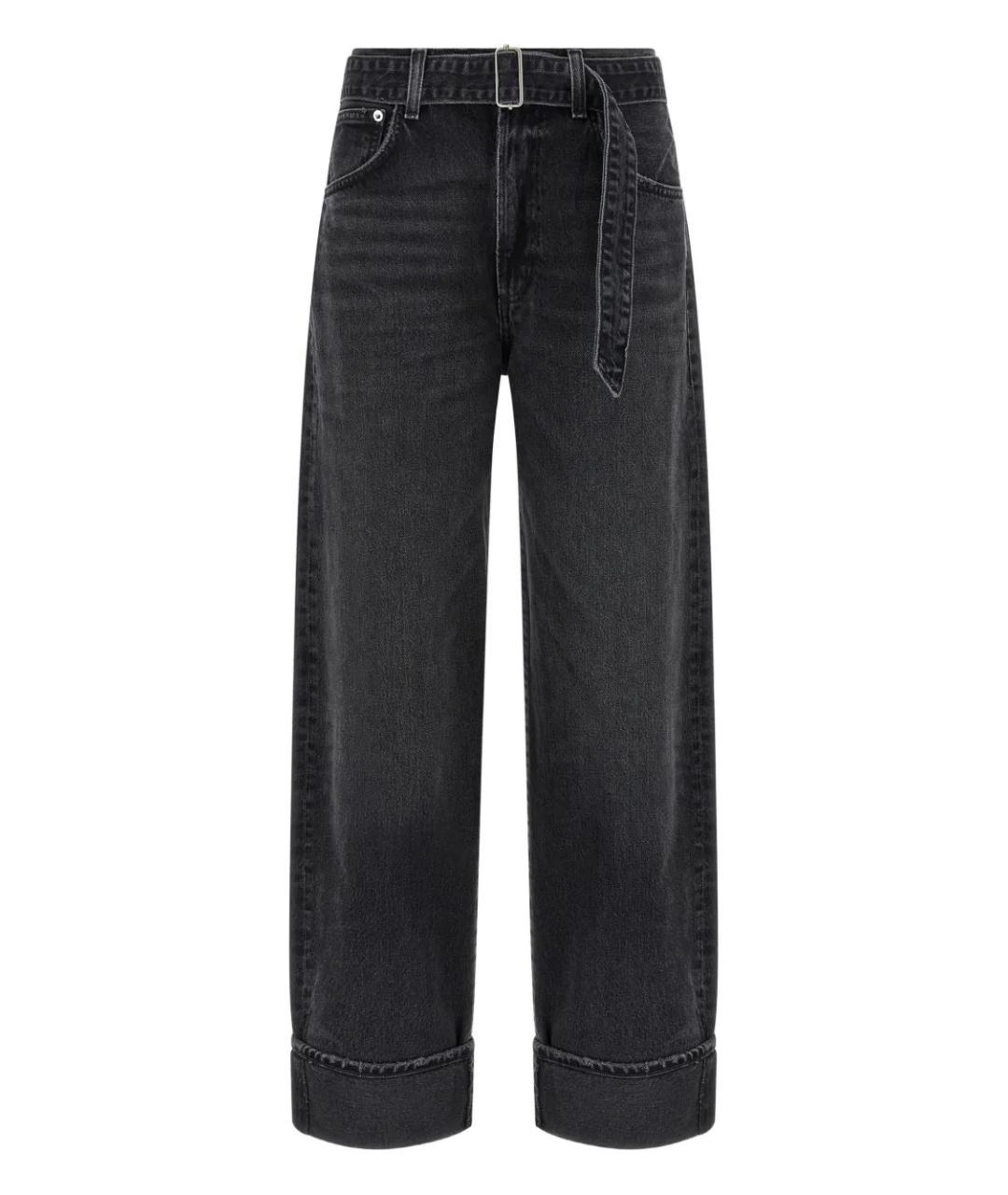AGOLDE Черные хлопковые прямые джинсы, фото 1