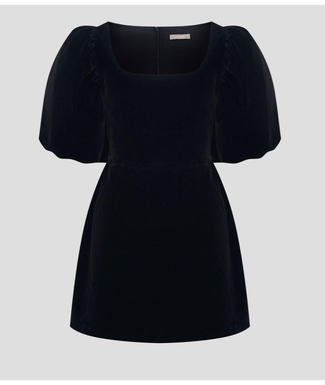 12 STOREEZ Черное бархатное коктейльное платье, фото 6