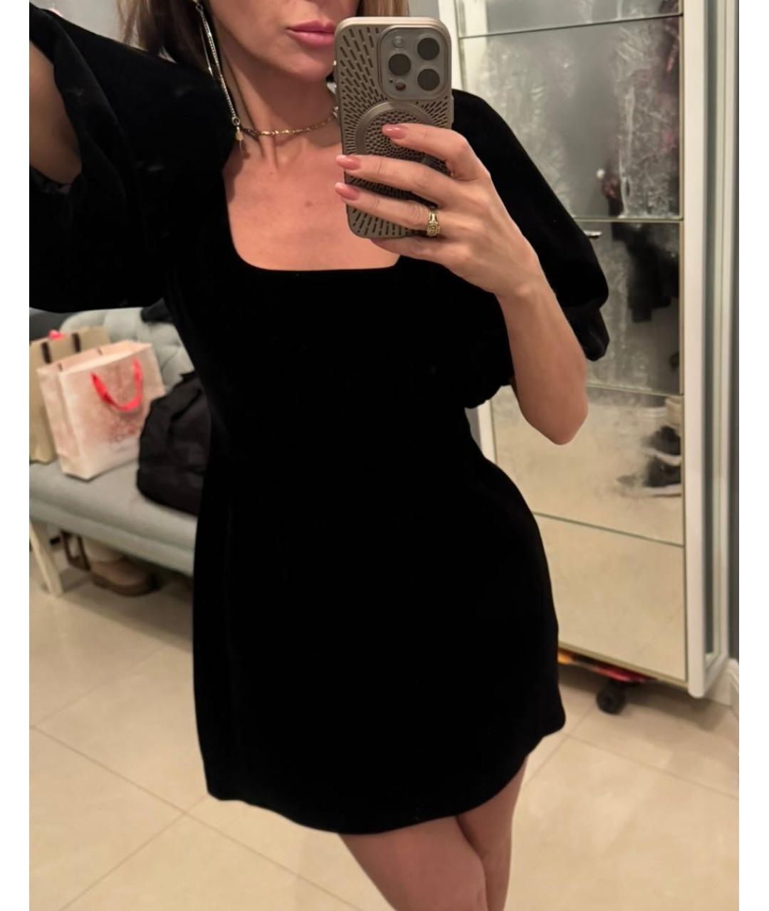 12 STOREEZ Черное бархатное коктейльное платье, фото 4