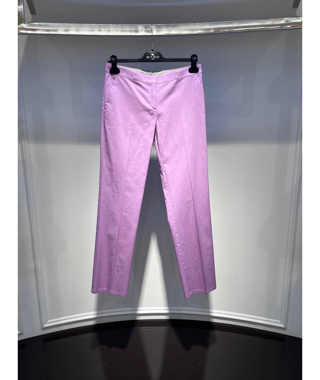 ETRO Фиолетовые прямые брюки, фото 3