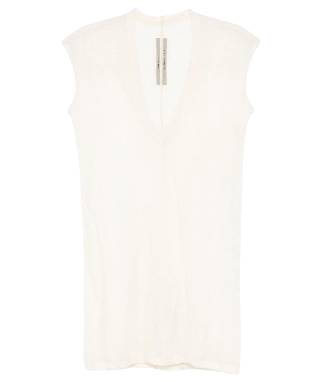 RICK OWENS Антрацитовая хлопковая майка, фото 1