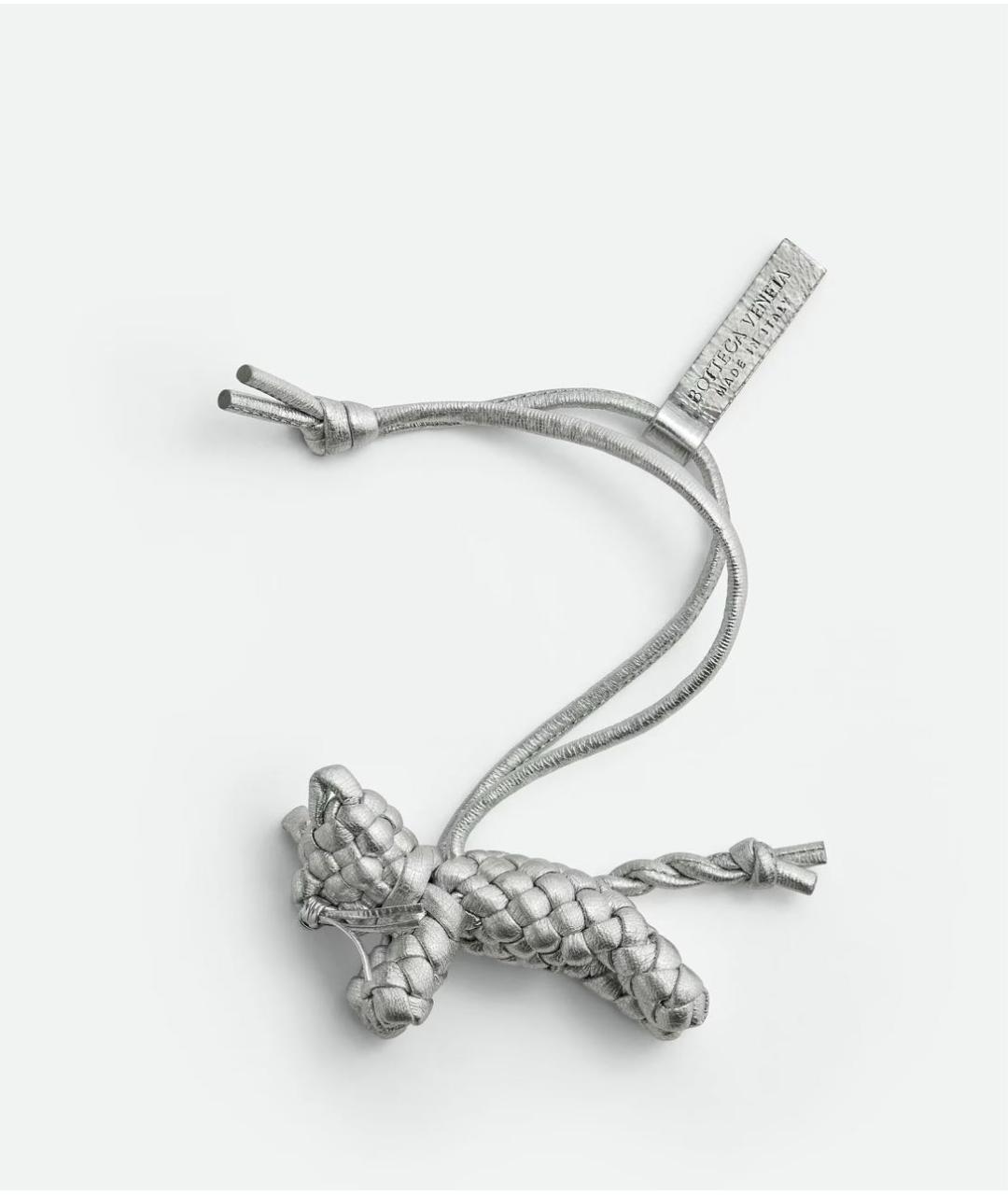 BOTTEGA VENETA Серый брелок, фото 4