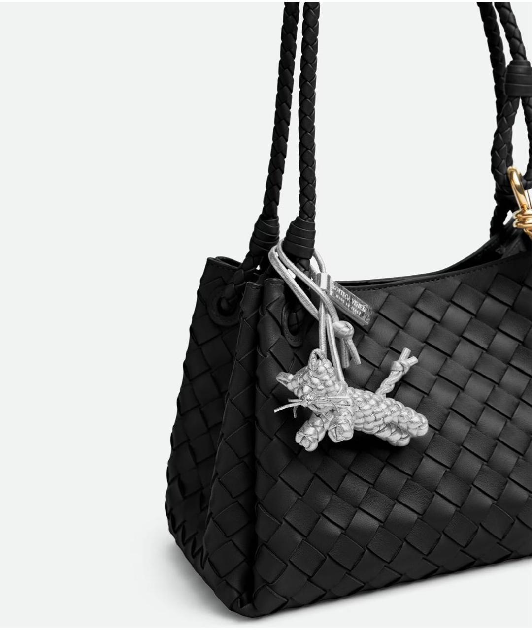 BOTTEGA VENETA Серый брелок, фото 3