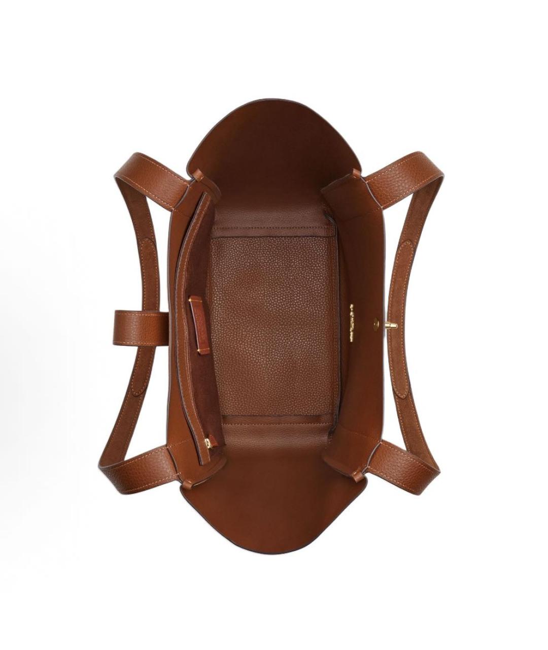 COACH Коричневая замшевая сумка тоут, фото 3