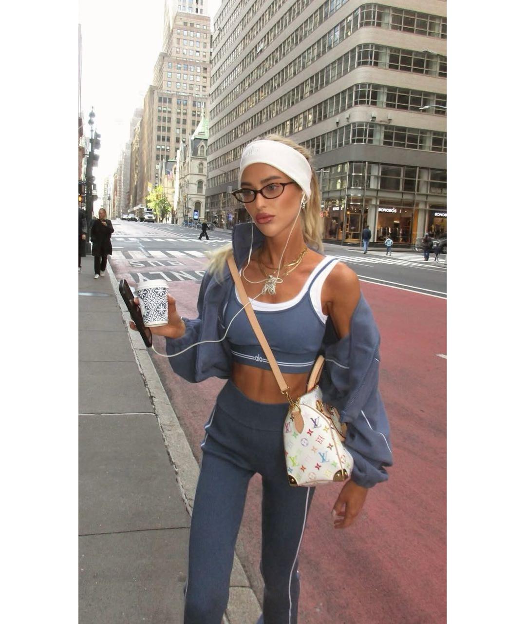 ALO YOGA Белая повязка на голову, фото 7