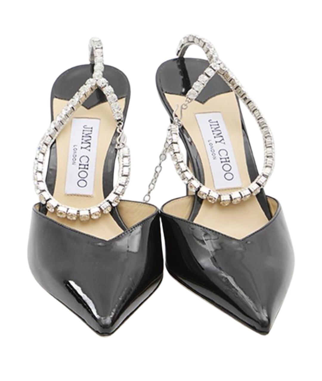 JIMMY CHOO Черные кожаные туфли, фото 5