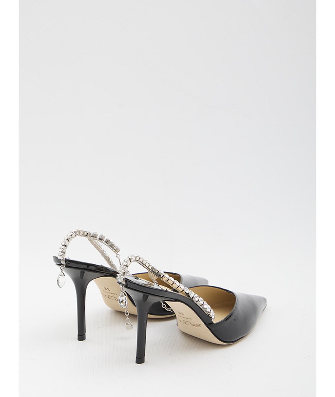 JIMMY CHOO Черные кожаные мюли, фото 3