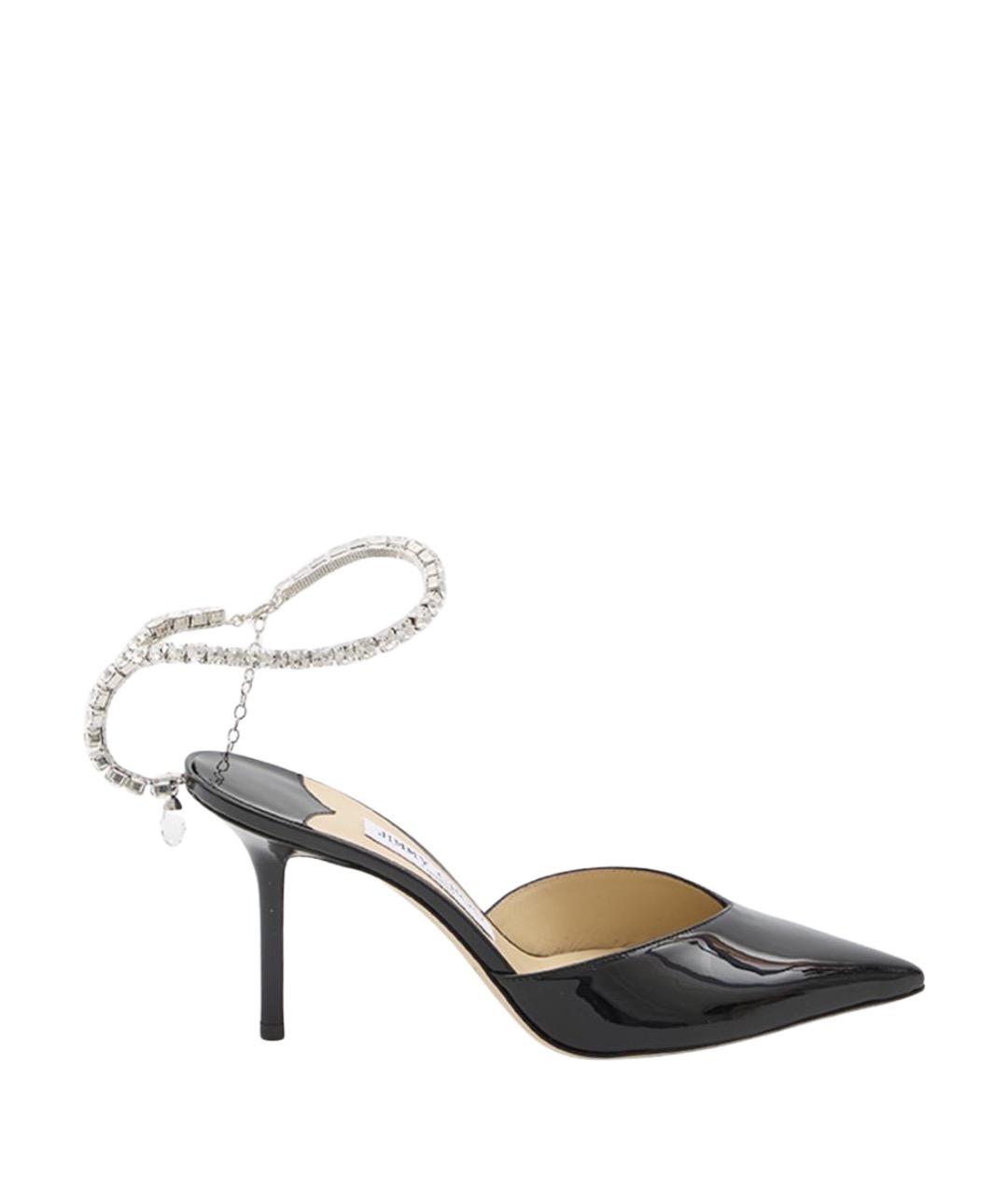 JIMMY CHOO Черные кожаные мюли, фото 1