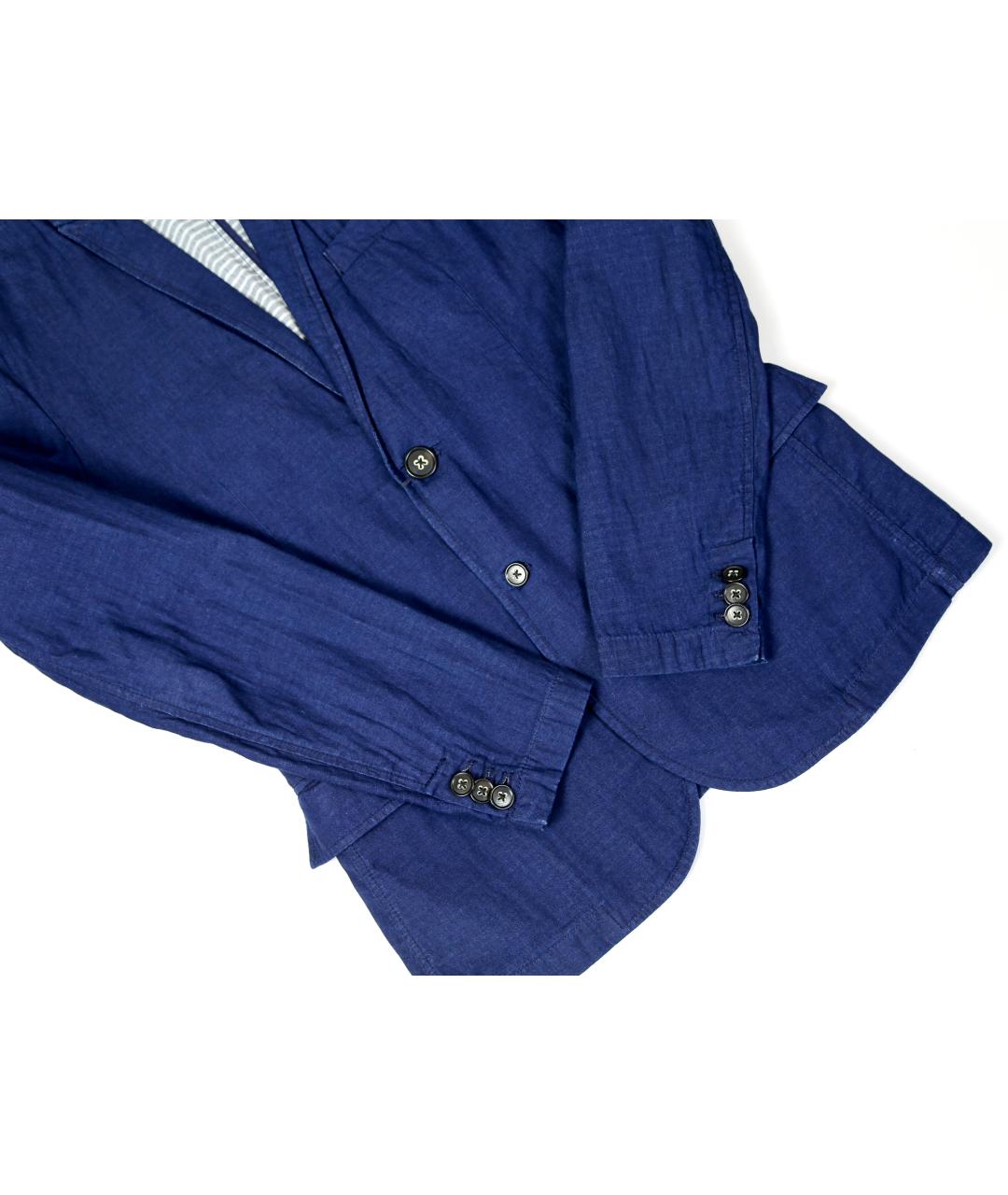 ARMANI JEANS Синий хлопковый пиджак, фото 6