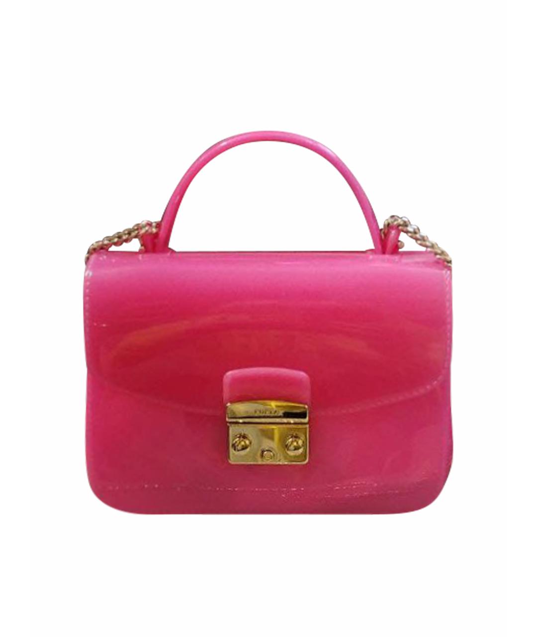 FURLA Розовая кожаная сумка через плечо, фото 1