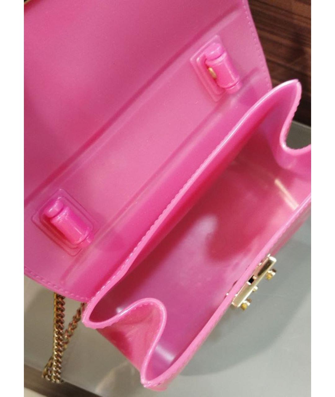 FURLA Розовая кожаная сумка через плечо, фото 2