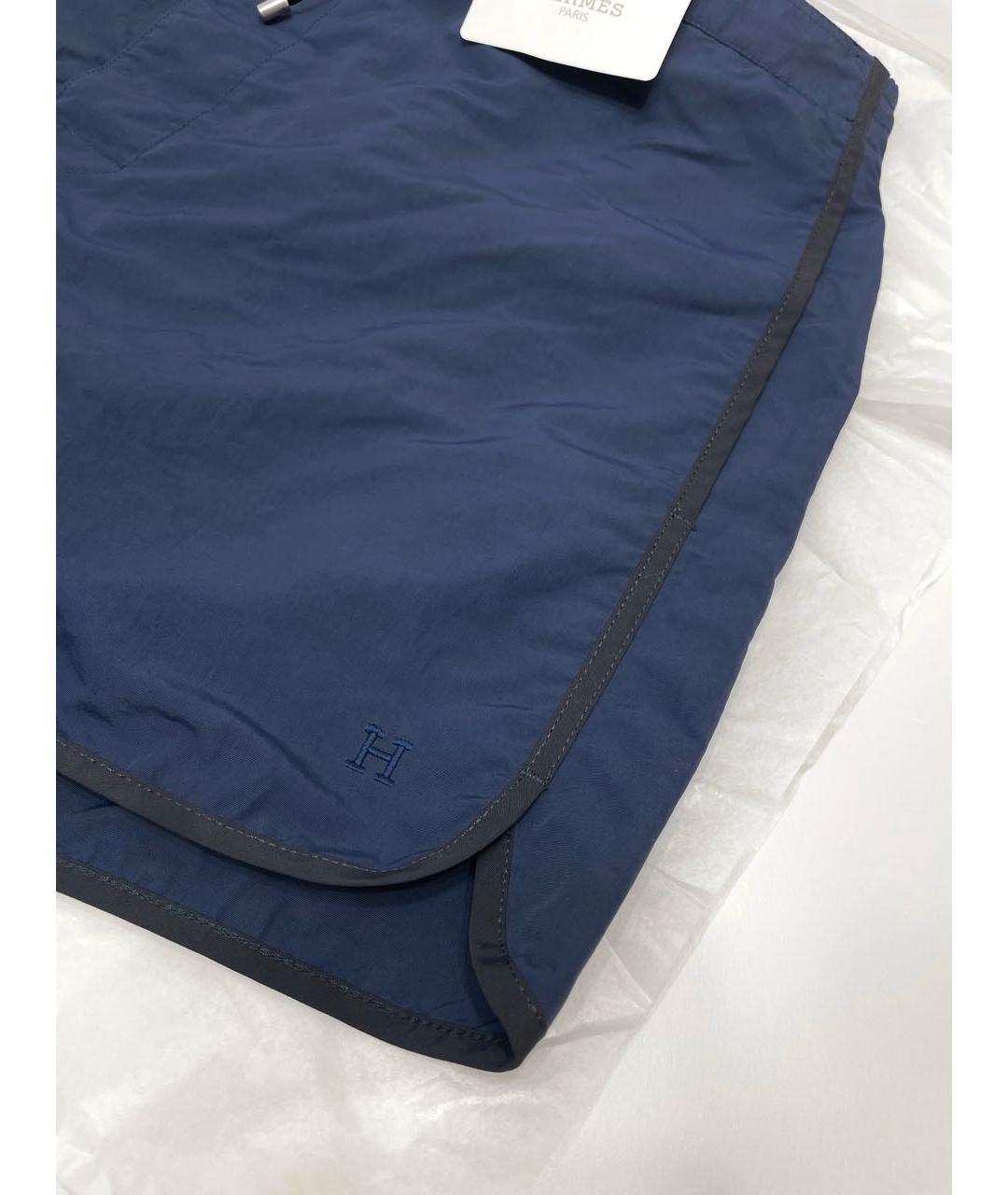 HERMES Темно-синие полиамидовые плавки, фото 4