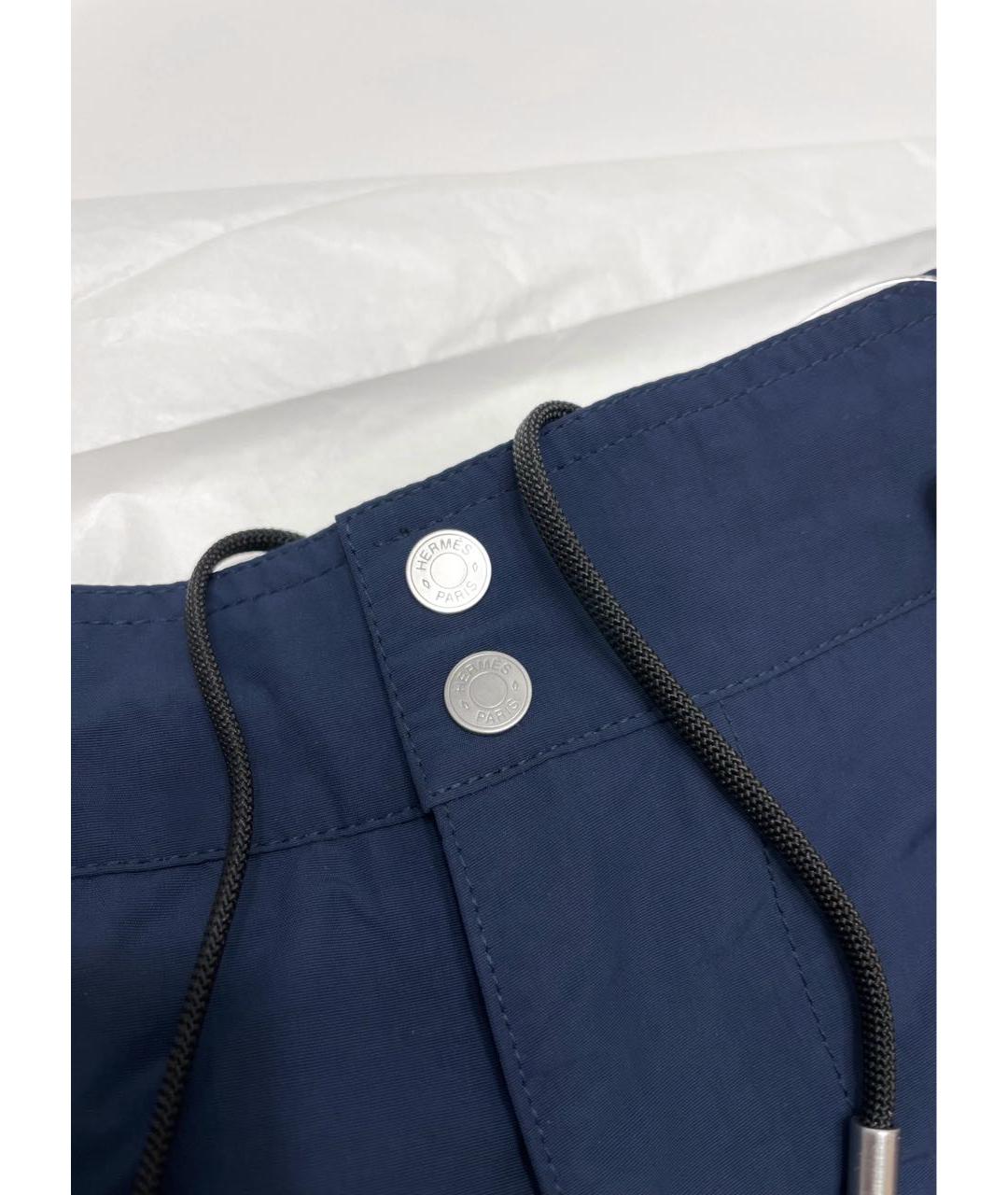 HERMES Темно-синие полиамидовые плавки, фото 3