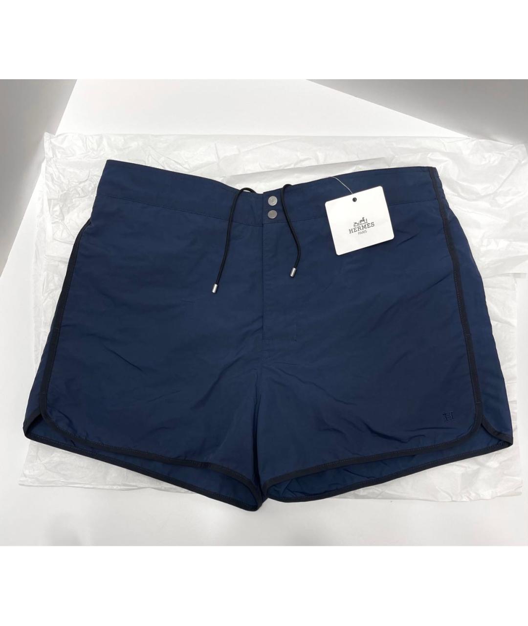 HERMES Темно-синие полиамидовые плавки, фото 7