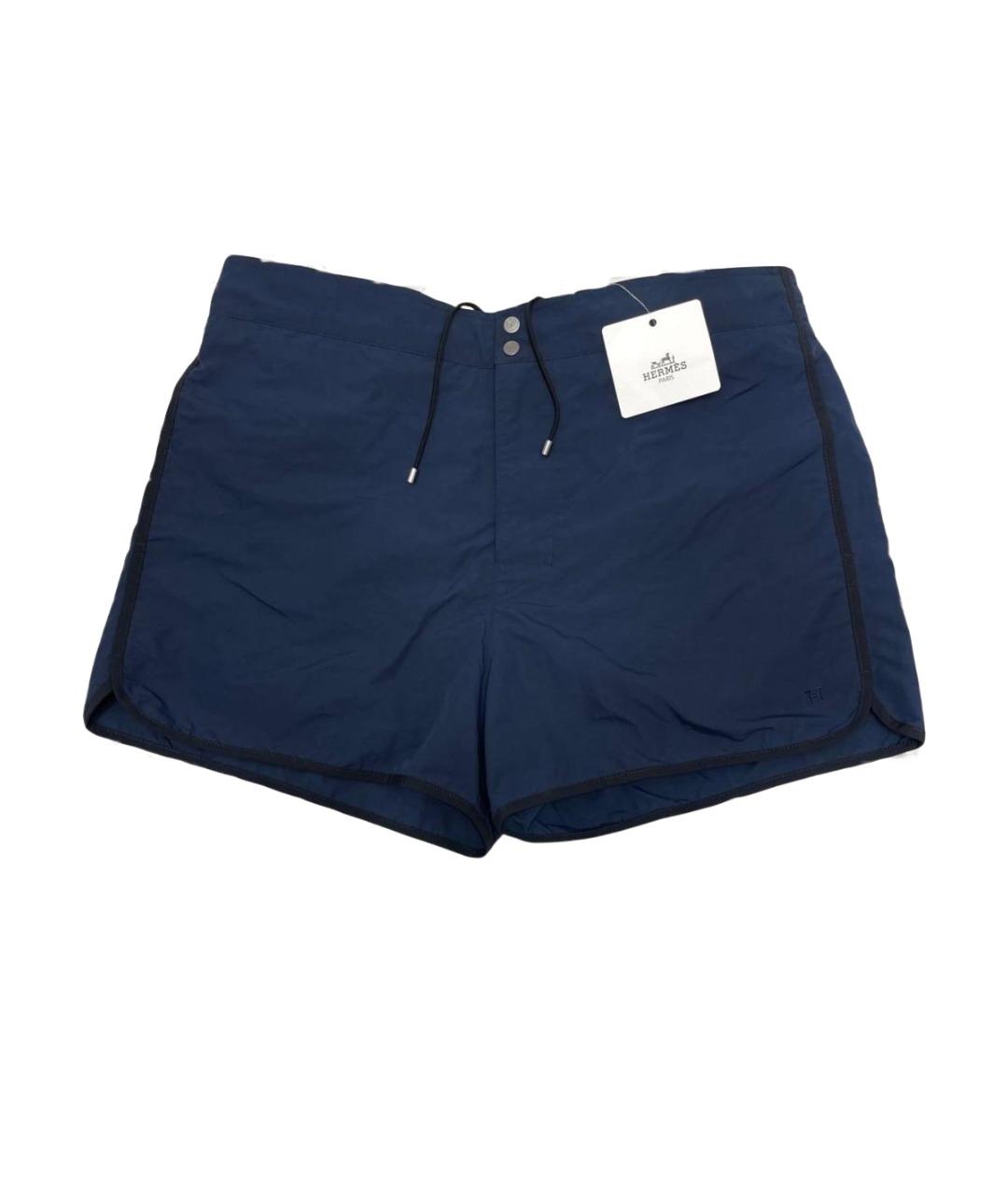 HERMES Темно-синие полиамидовые плавки, фото 1