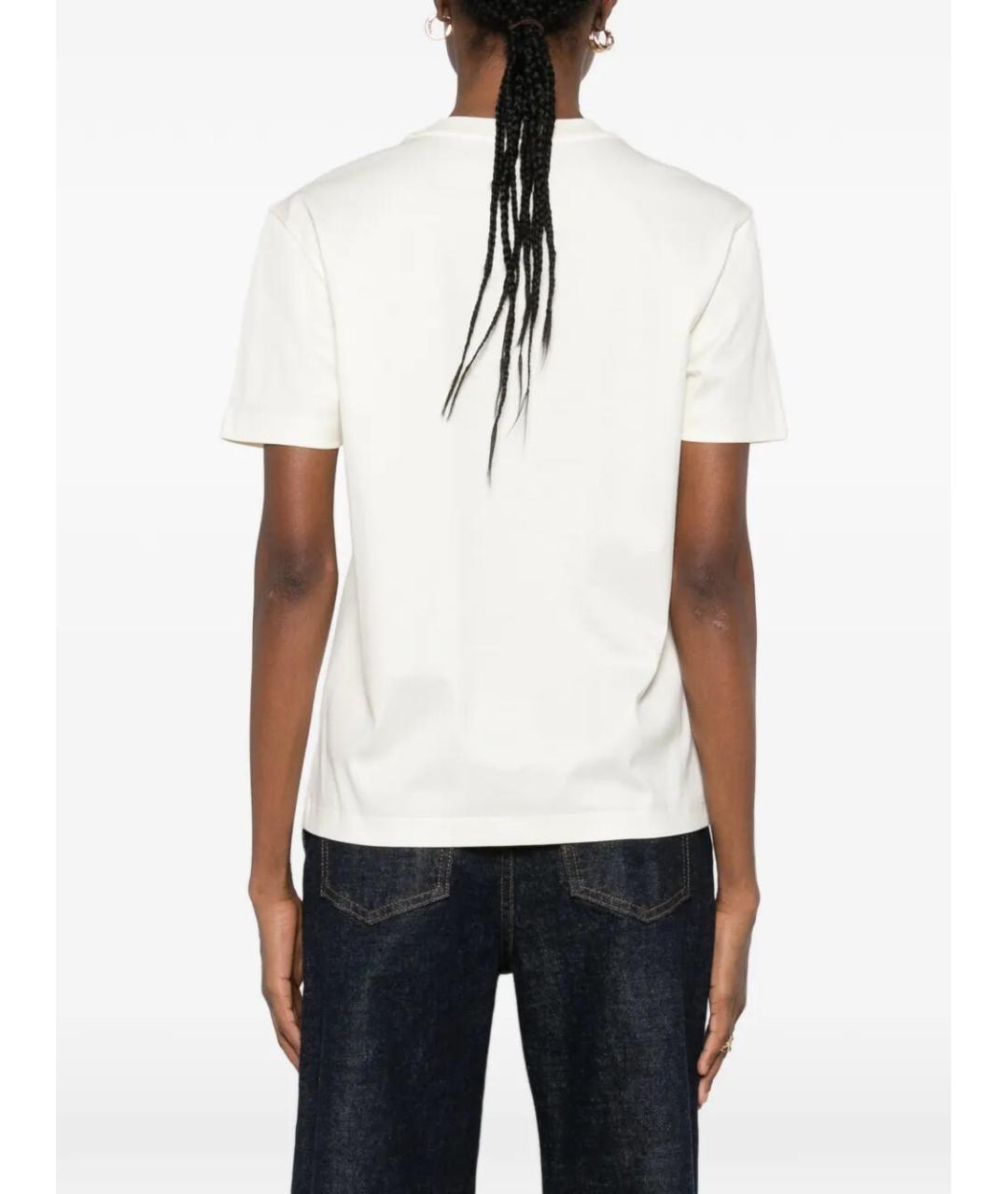 FENDI Белая хлопковая футболка, фото 2
