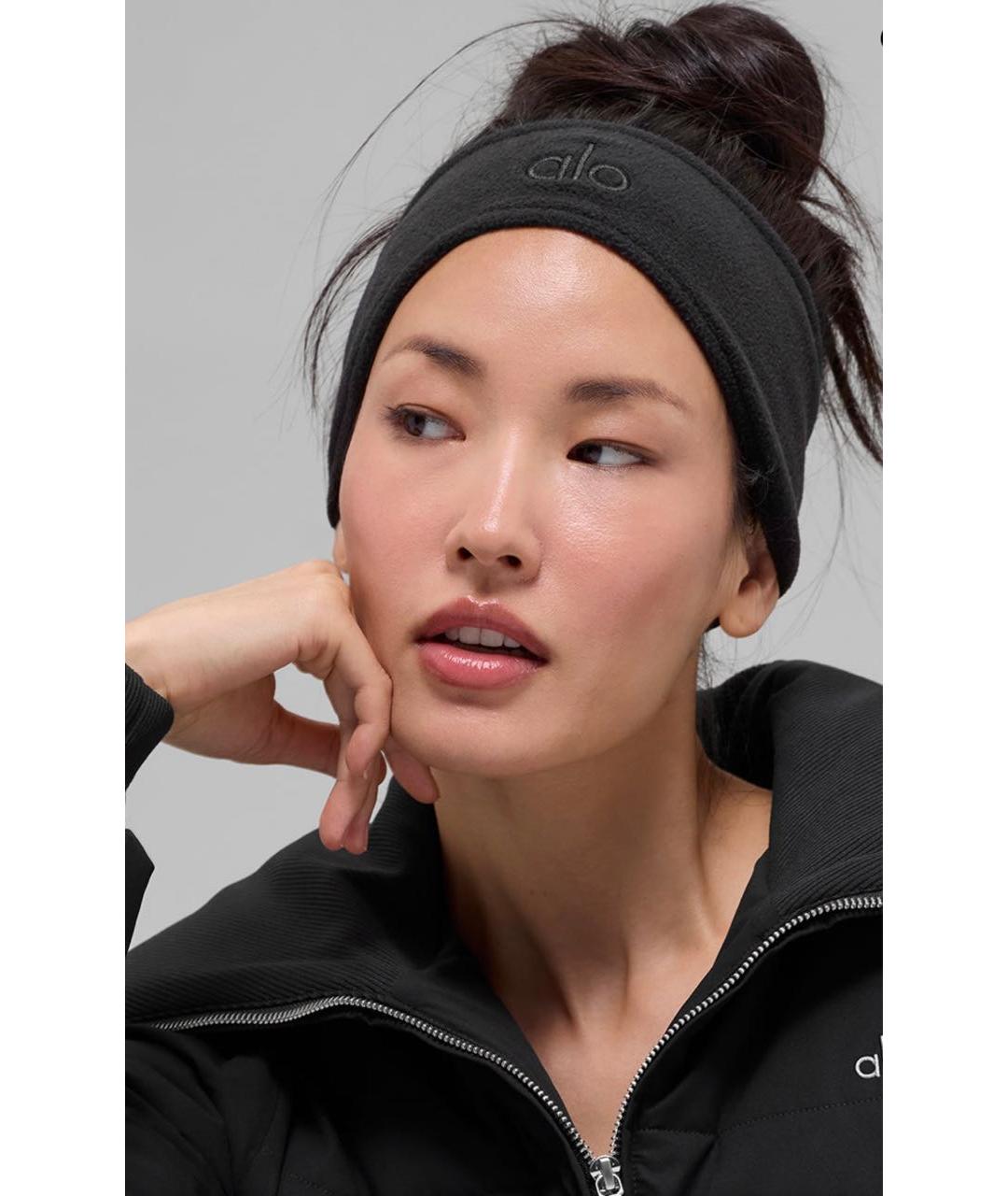 ALO YOGA Черная повязка на голову, фото 5