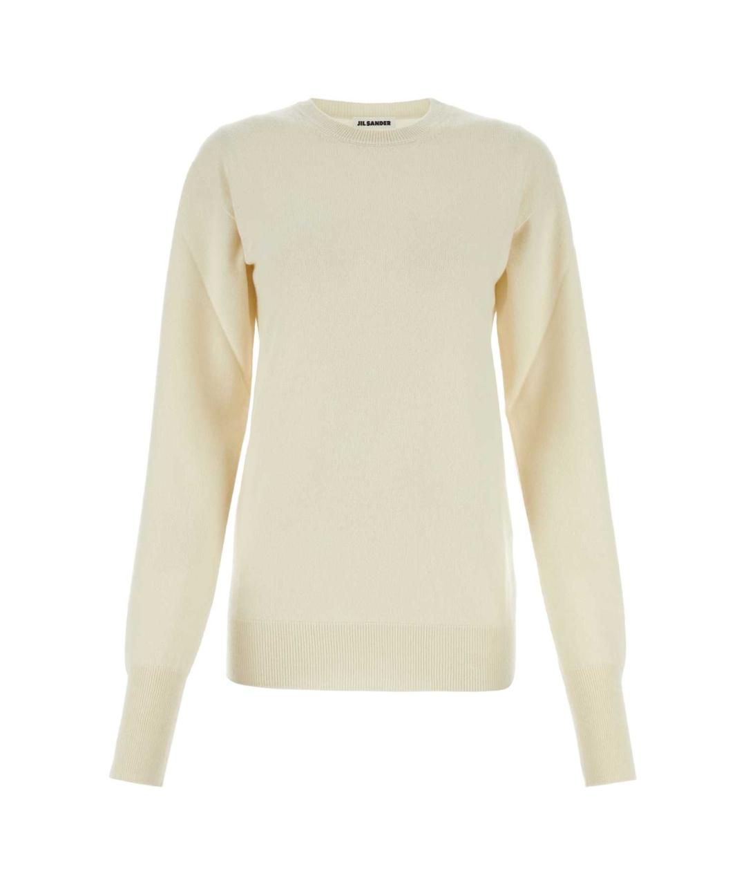 JIL SANDER Белый кашемировый джемпер / свитер, фото 1