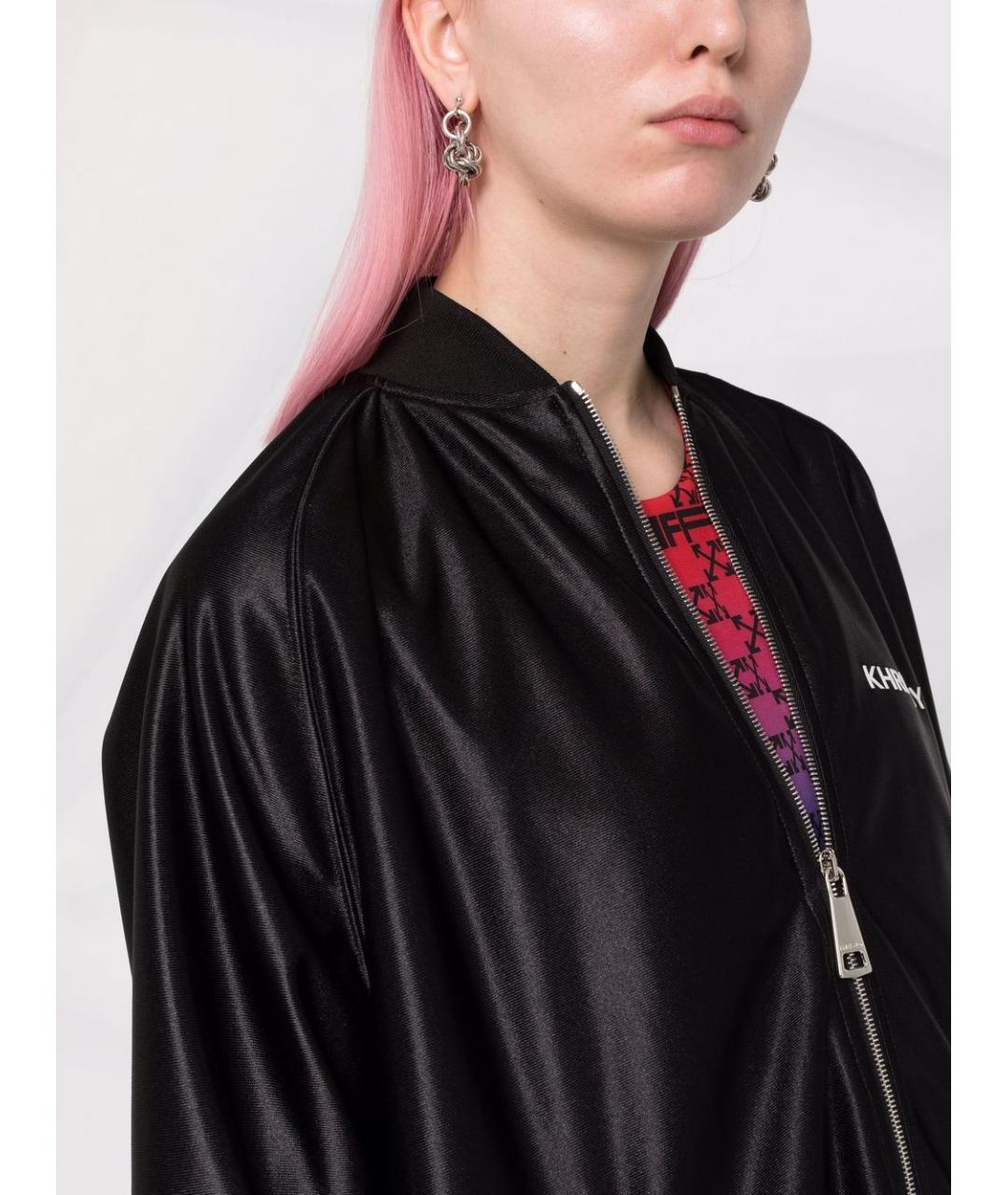 KHRISJOY Черная полиамидовая куртка, фото 5