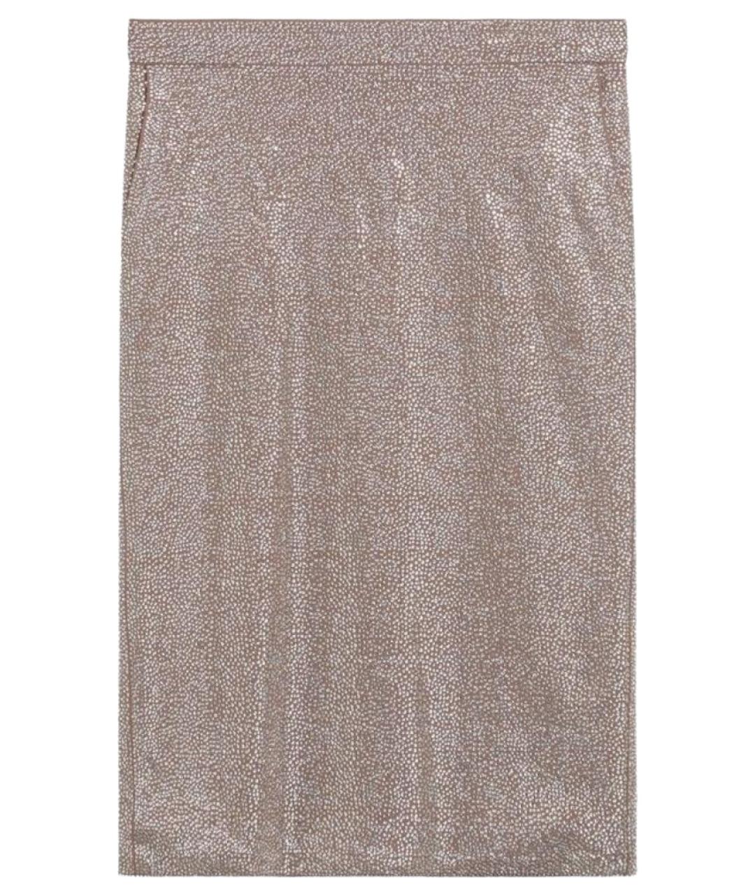 GIUSEPPE DI MORABITO Бежевая полиамидовая юбка миди, фото 1