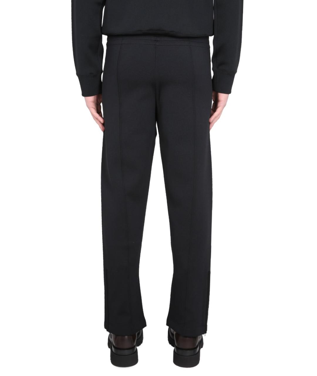 BOTTEGA VENETA Черные вискозные повседневные брюки, фото 3