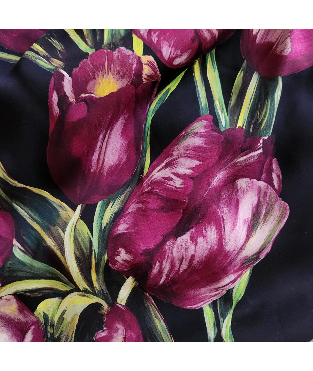 DOLCE&GABBANA Мульти шелковое коктейльное платье, фото 4