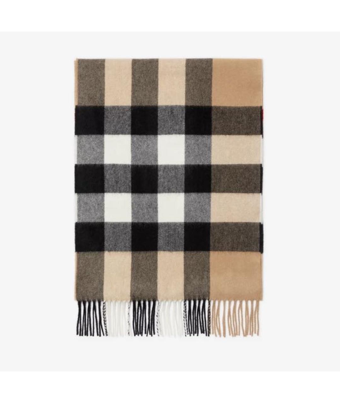 BURBERRY Бежевый кашемировый шарф, фото 2