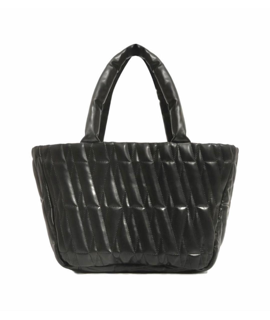 MSGM Черная сумка тоут из искусственной кожи, фото 3