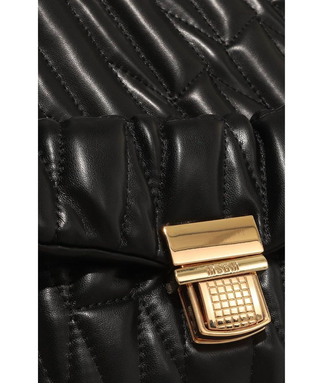 MSGM Черная сумка тоут из искусственной кожи, фото 5
