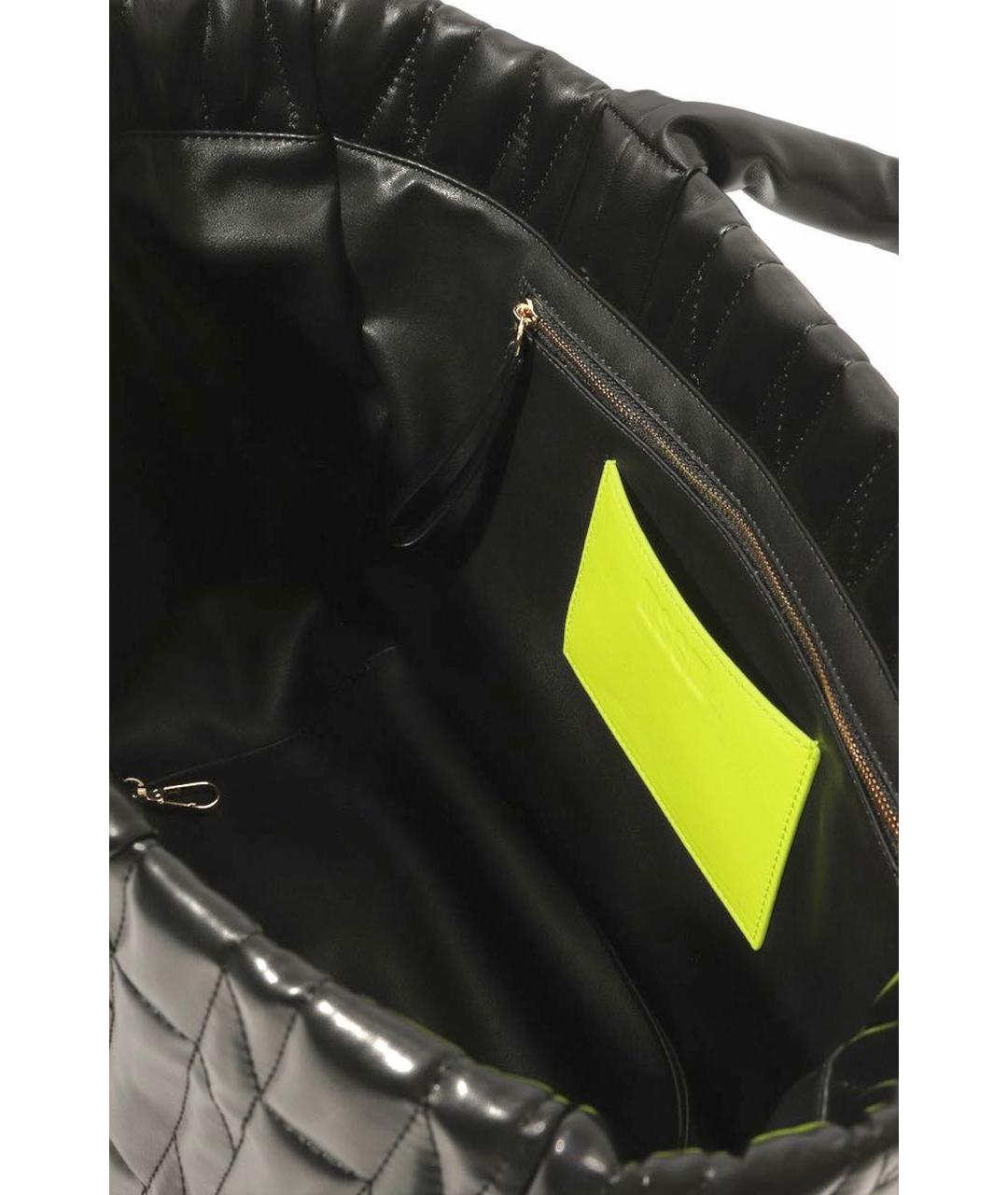 MSGM Черная сумка тоут из искусственной кожи, фото 4