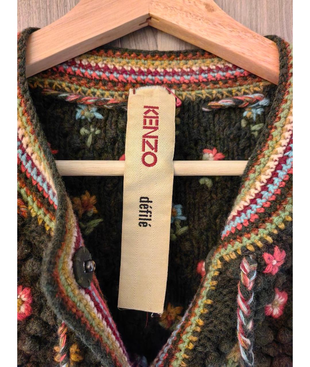 KENZO Мульти шелковый кардиган, фото 3
