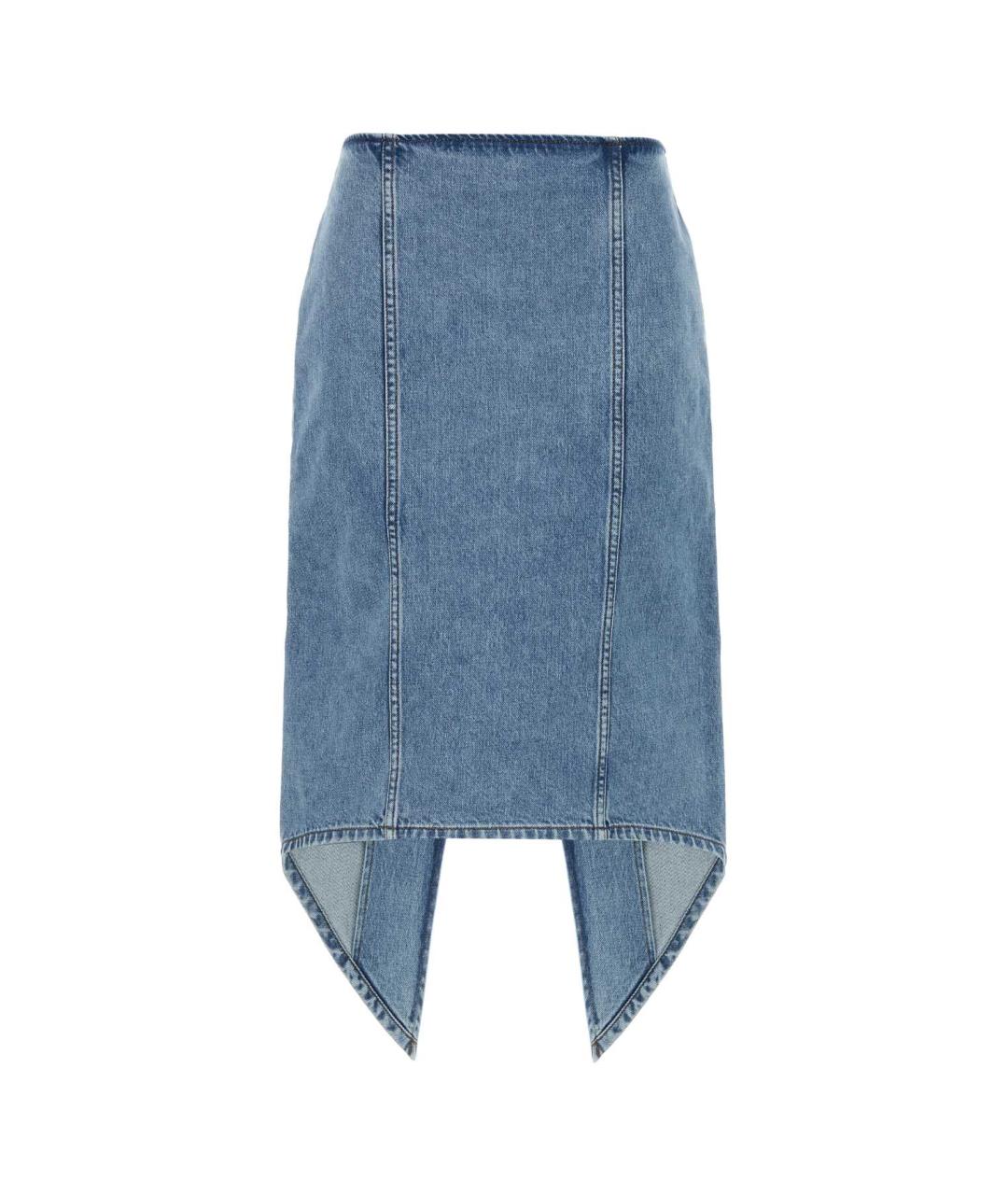 J.W.ANDERSON Голубая хлопковая юбка миди, фото 1