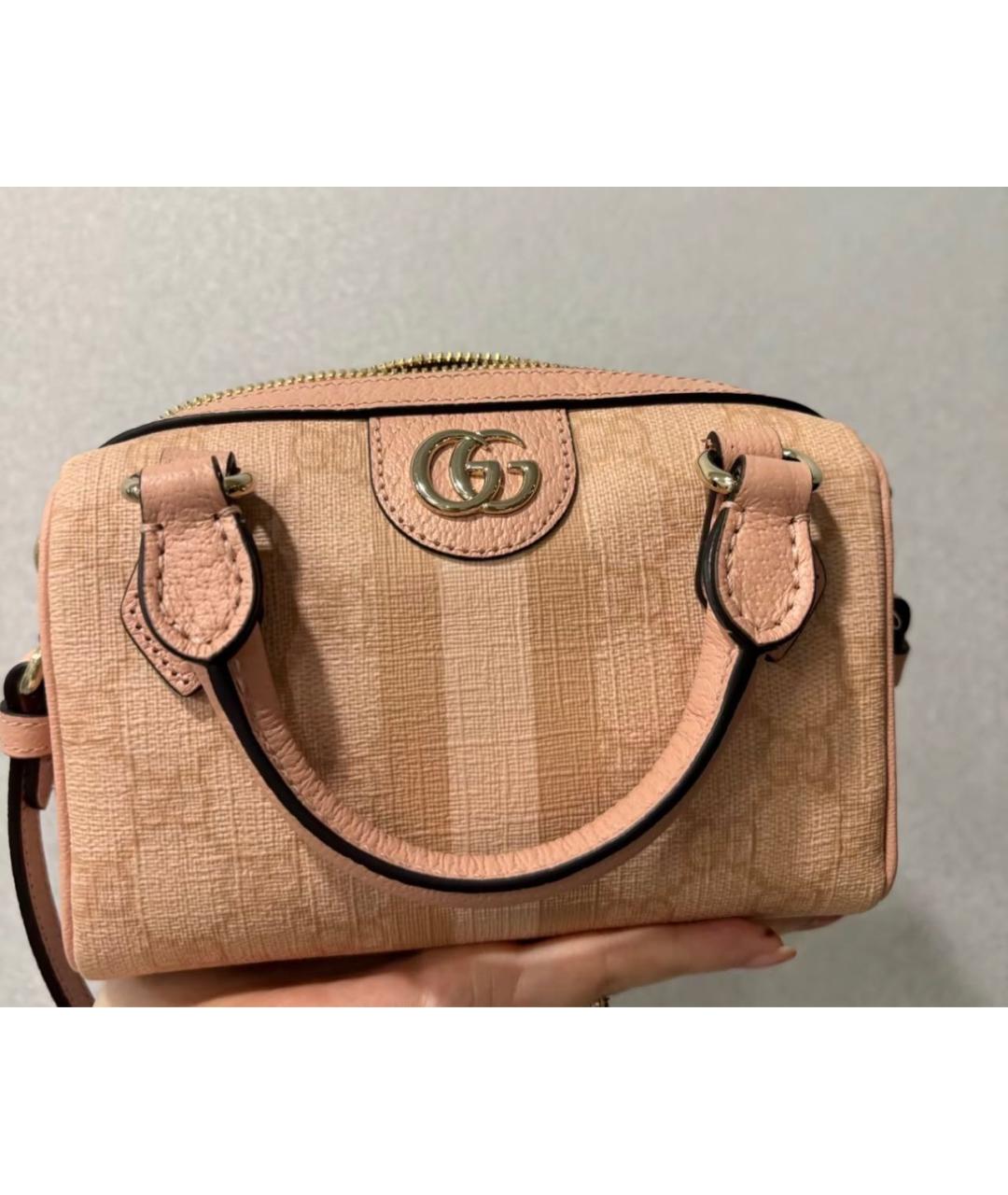 GUCCI Розовая сумка с короткими ручками, фото 8