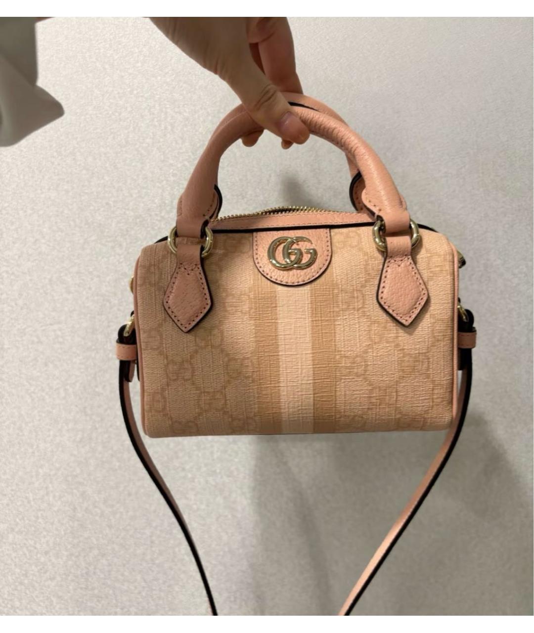 GUCCI Розовая сумка с короткими ручками, фото 7