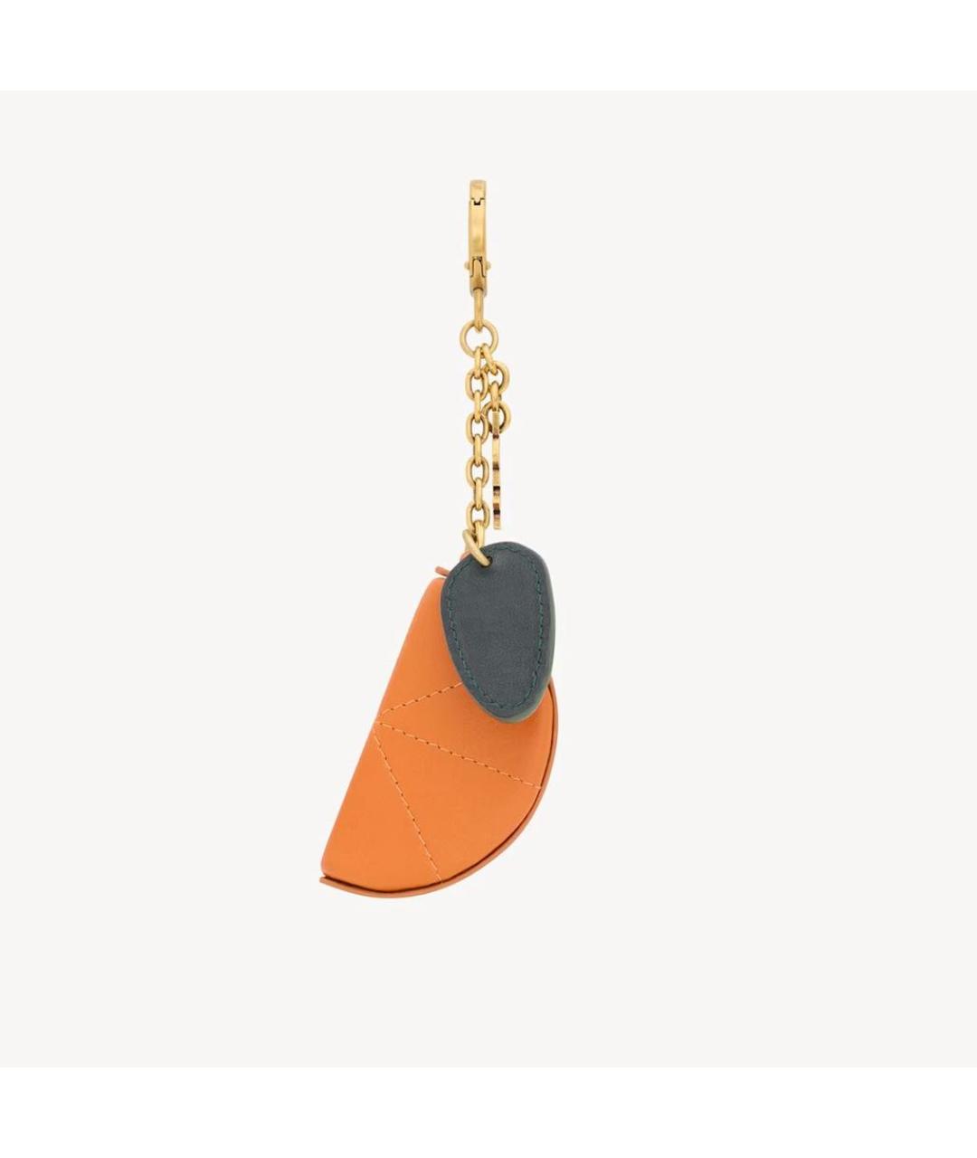 SAINT LAURENT Оранжевый брелок, фото 3