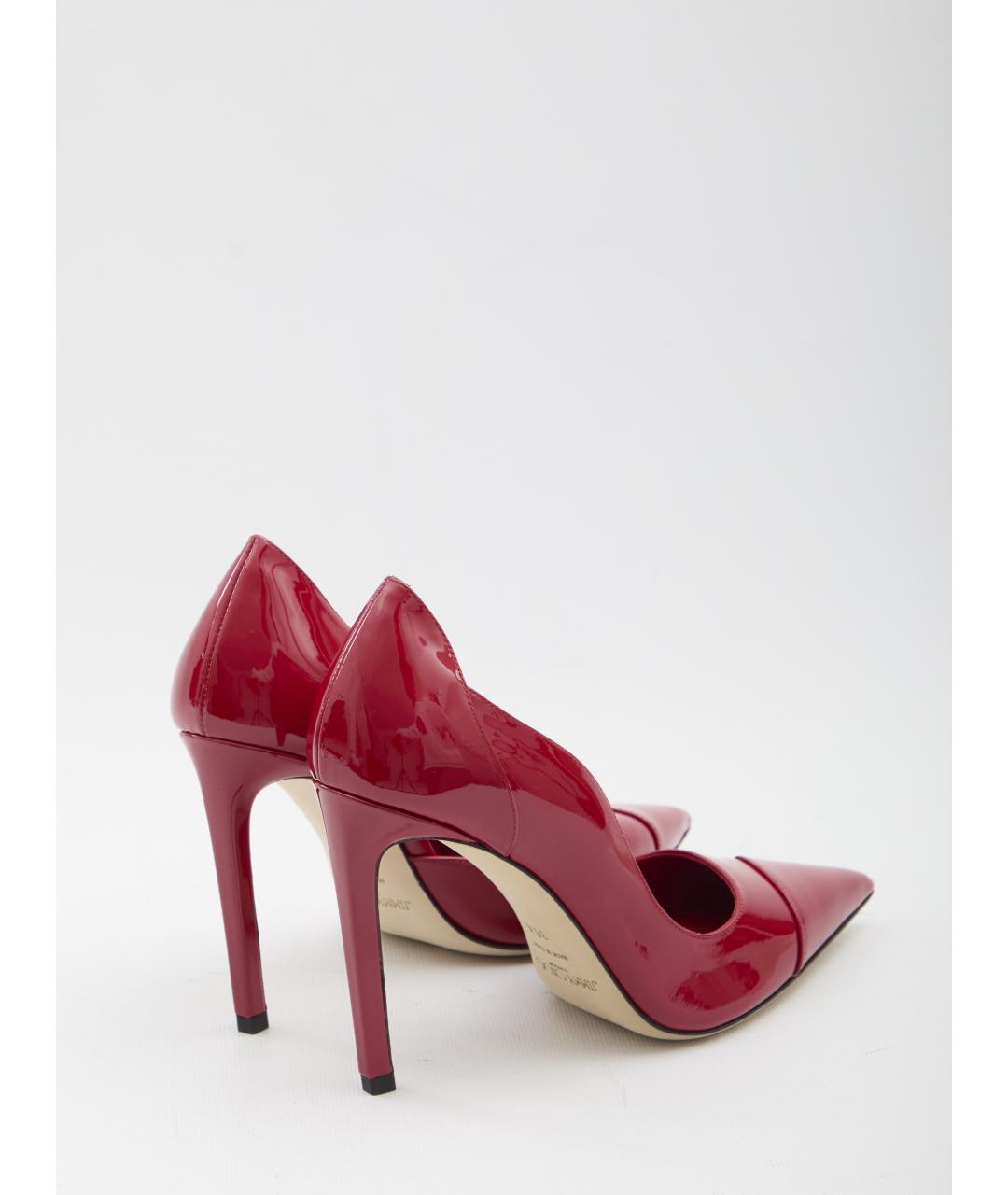 JIMMY CHOO Красные кожаные туфли, фото 3