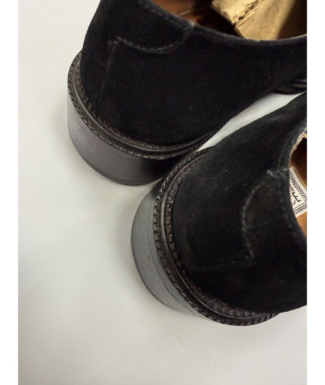 VERSACE Черные замшевые туфли, фото 4