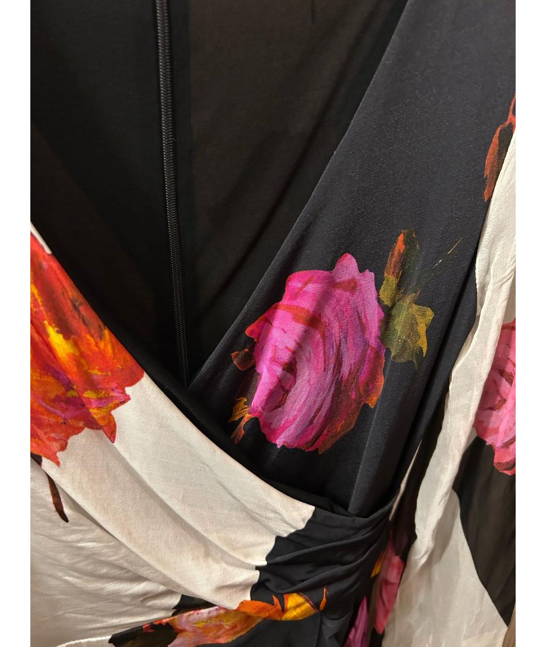 BLUMARINE Мульти шелковое коктейльное платье, фото 4