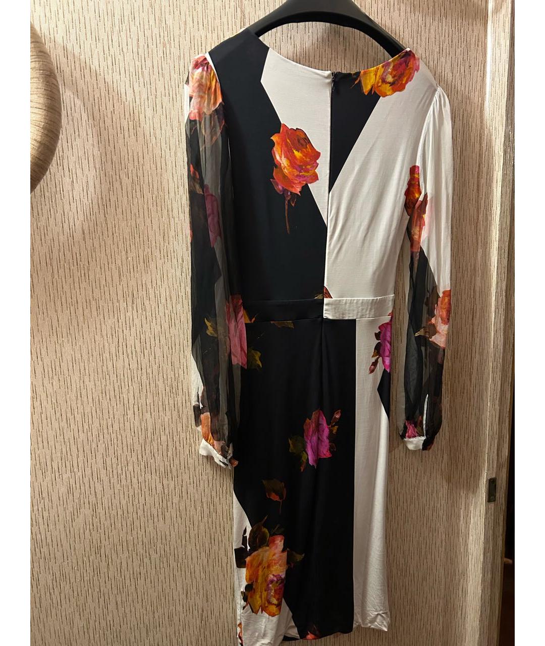 BLUMARINE Мульти шелковое коктейльное платье, фото 2