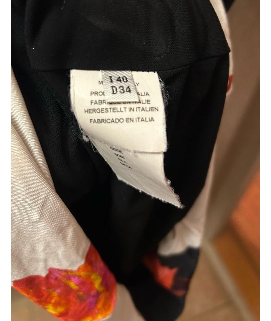 BLUMARINE Мульти шелковое коктейльное платье, фото 6