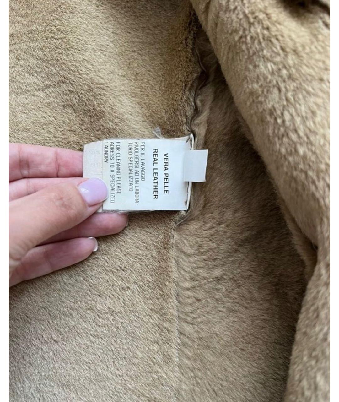 DOLCE&GABBANA Коричневая меховая дубленка, фото 5