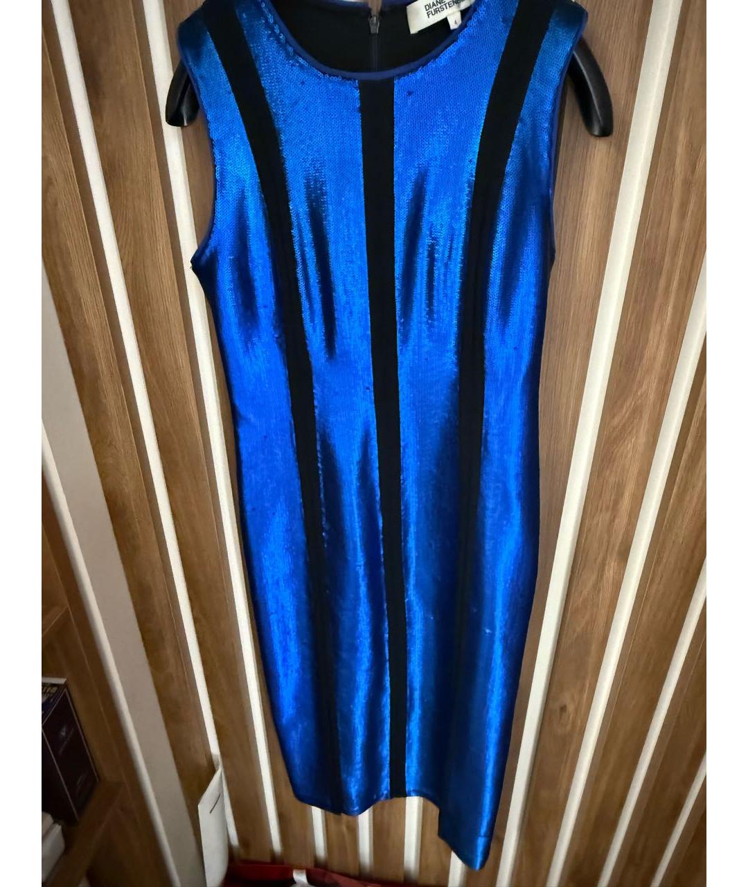 VICTORIA BECKHAM Синее вечернее платье, фото 5