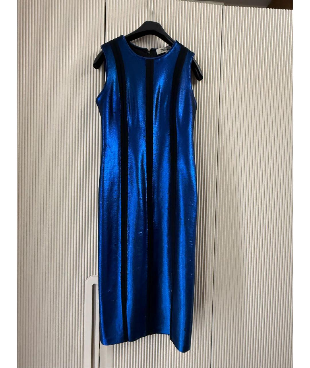 VICTORIA BECKHAM Синее вечернее платье, фото 6