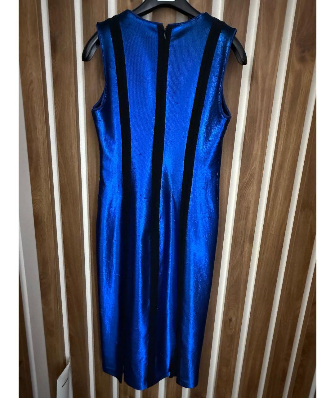 VICTORIA BECKHAM Синее вечернее платье, фото 2