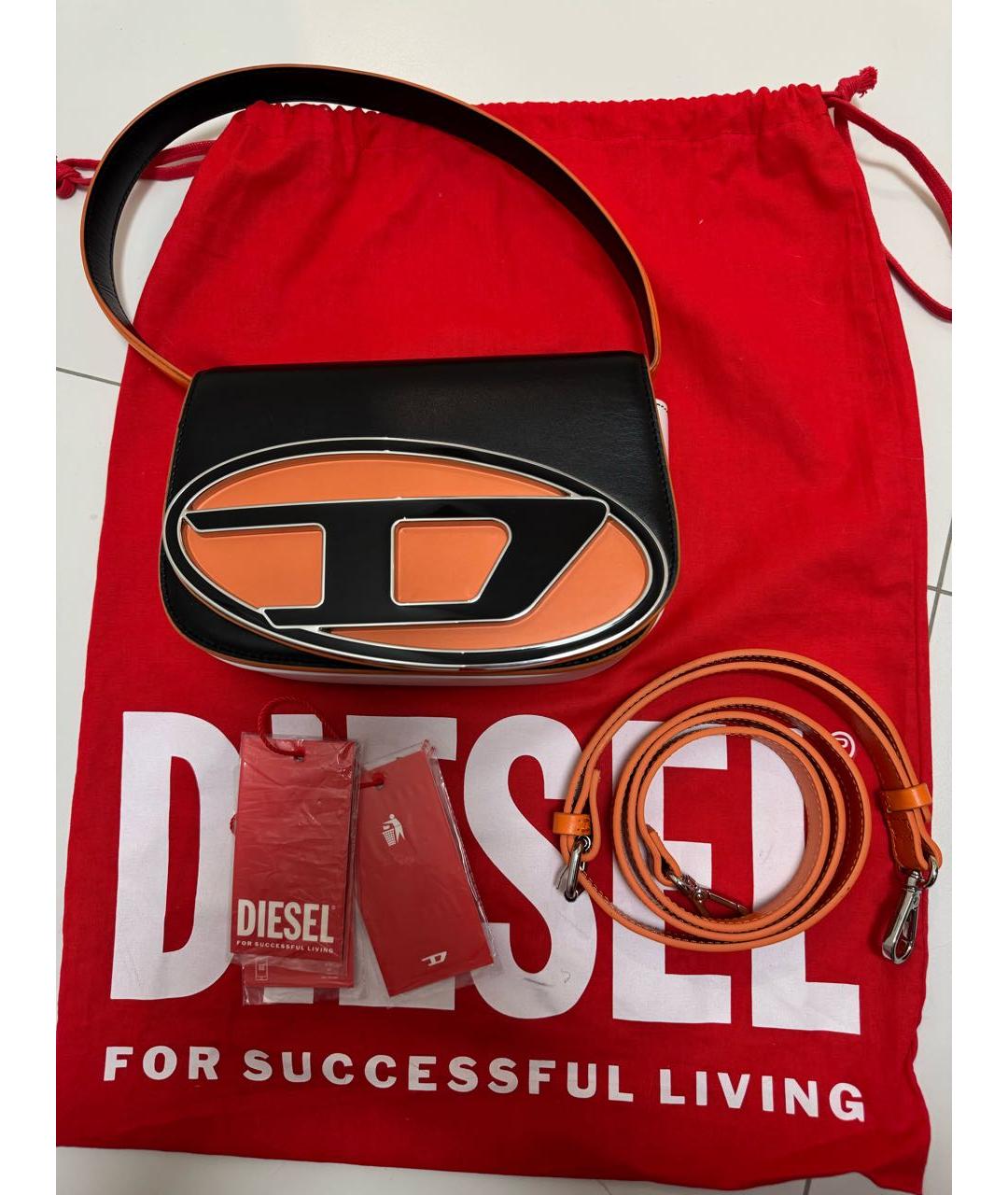 DIESEL Мульти кожаная сумка с короткими ручками, фото 5