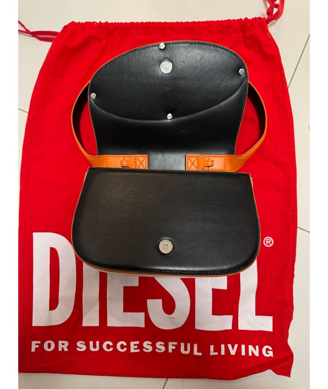 DIESEL Мульти кожаная сумка с короткими ручками, фото 6