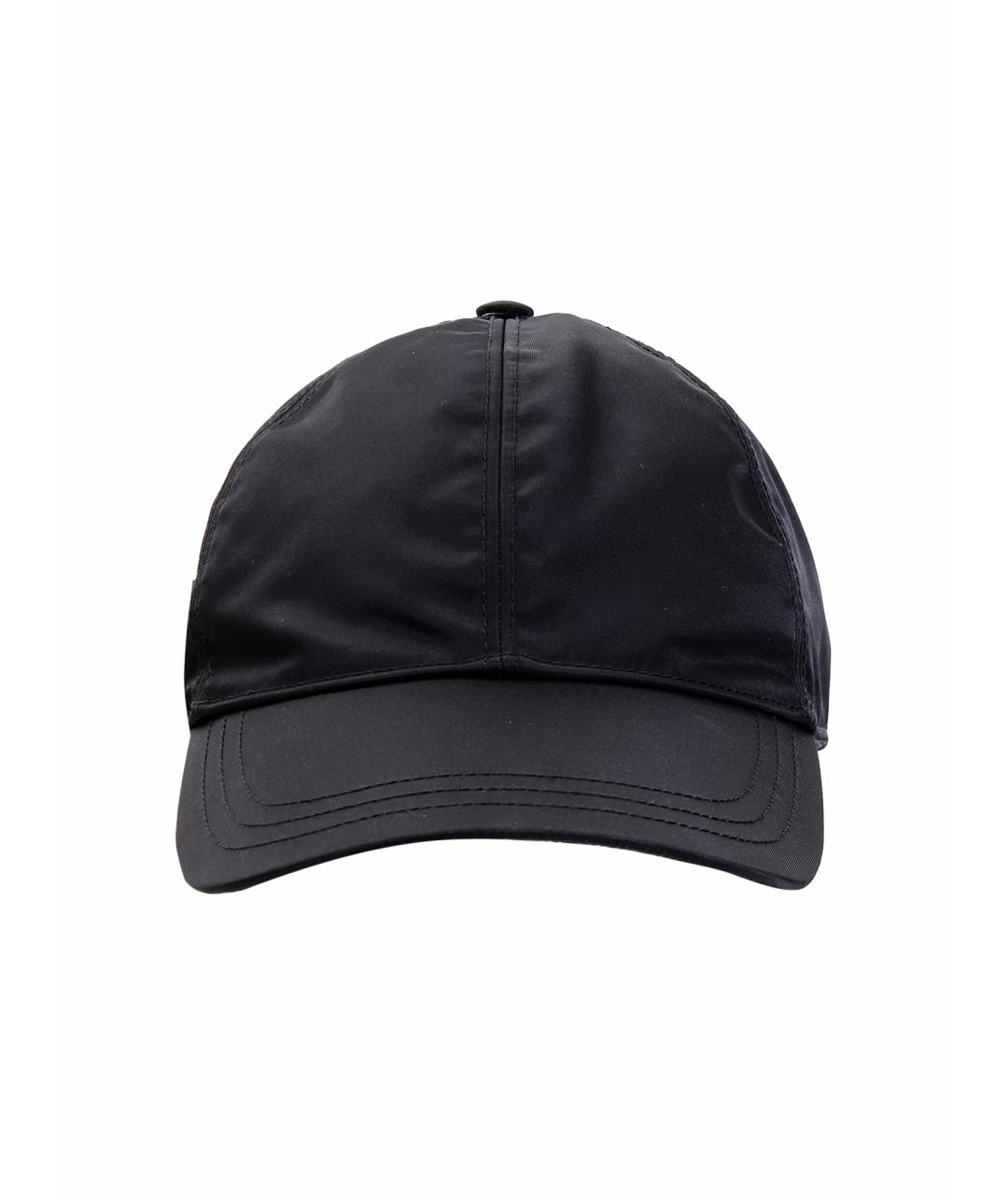 PRADA Черная синтетическая кепка/бейсболка, фото 2